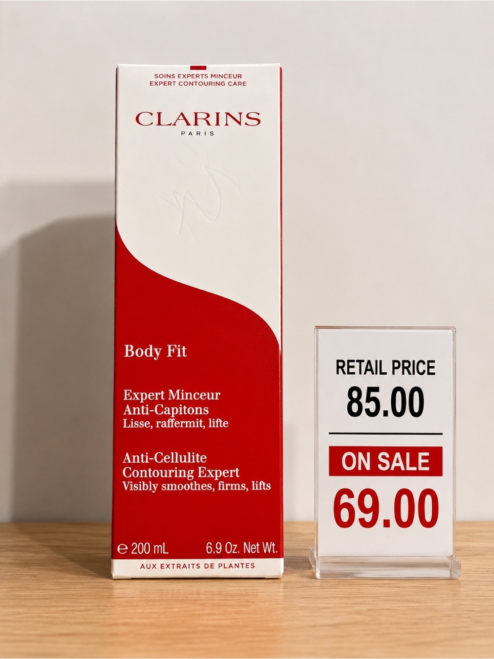 Clarins Red and White Anti-Cellulite Body Gel-Cream